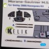 Kelik K72172 Morane-Saulnier M.S.406 - interior 3D decals for Hobby 2000/Hasegawa kit (1/72)